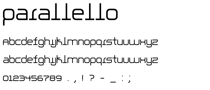 Parallello font