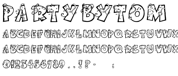 PartybyTom font