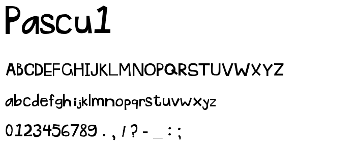 Pascu1 font