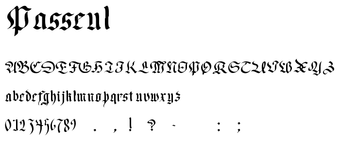 Passeul font