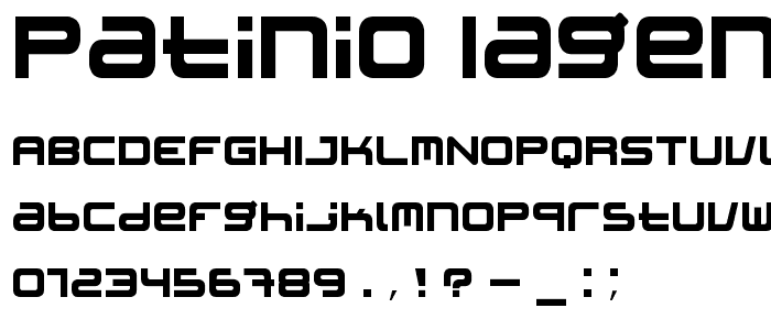 Patinio iAgency font