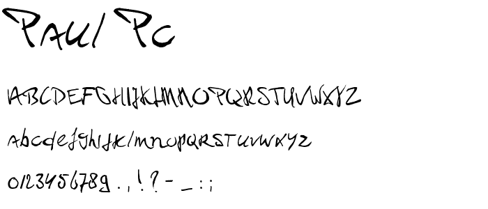 Paul PC font