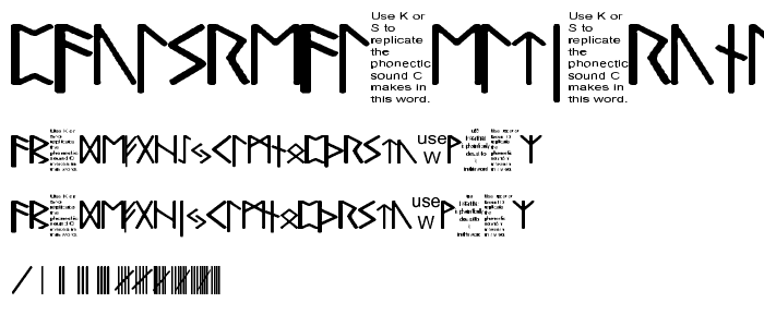 Pauls Real Celtic Rune Font font