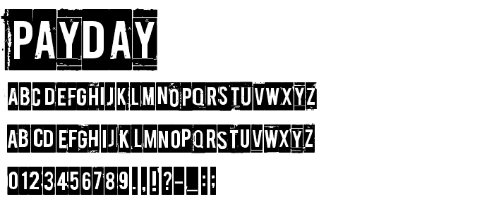 Payday font