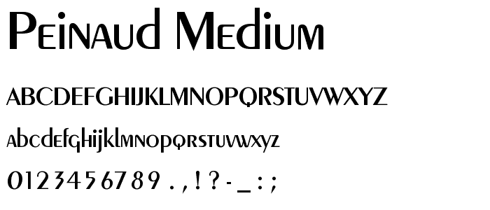 Peinaud Medium font