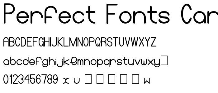 Perfect fonts CarbonChaos font