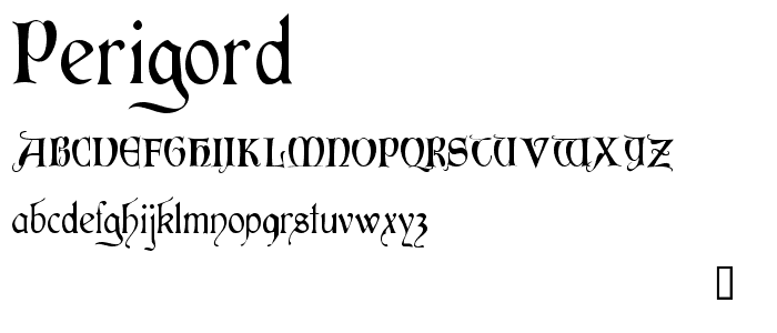 Perigord font