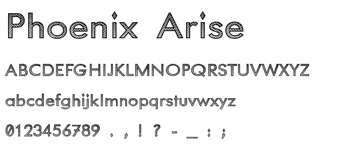 Phoenix Arise font