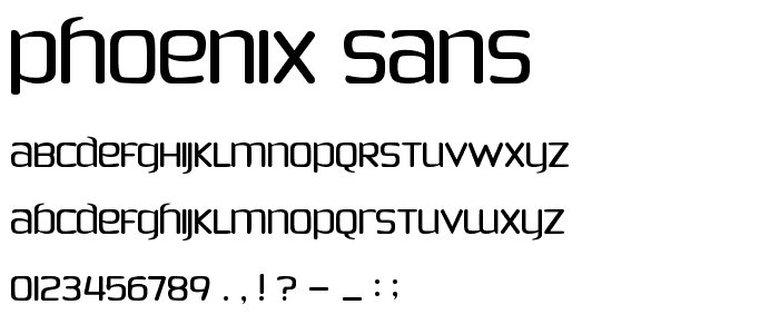 Phoenix Sans font