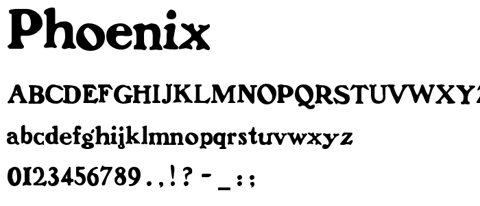 Phoenix font