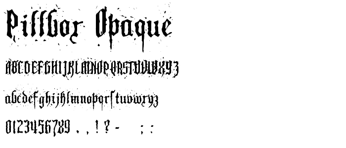 Pillbox Opaque font