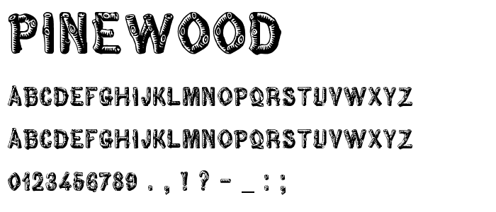 Pinewood font