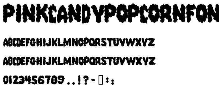 PinkCandyPopcornFont font