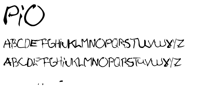 Pio font