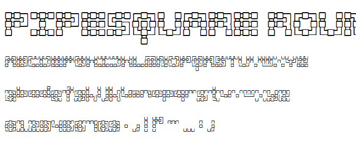 PipeSquare Rounded font