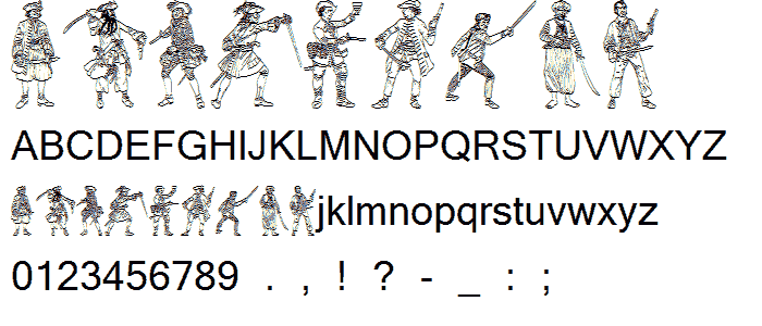 Pirates1 font