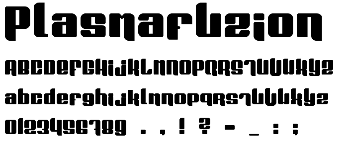 Plasmafuzion font