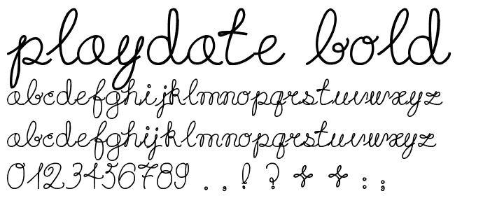 Playdate Bold font