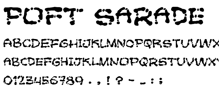 Poft Sarade font