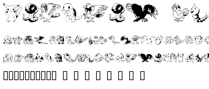 Pokemon Kiddy Ding font