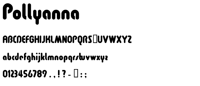 Pollyanna font