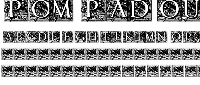 PompadourInitials font