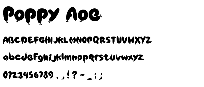 Poppy AOE font