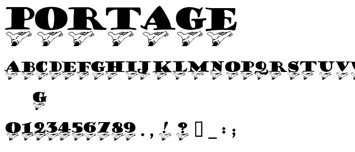 Portage font