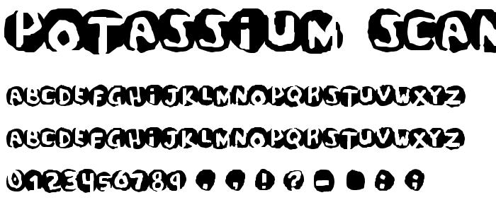 Potassium Scandal font