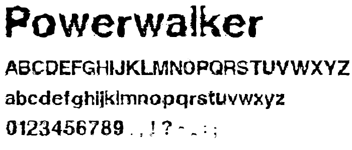 Powerwalker font