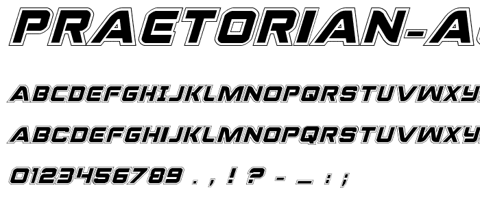 Praetorian Academy Italic font