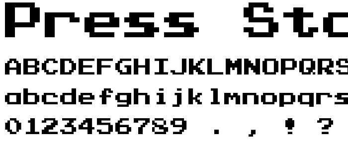 Press Start K font