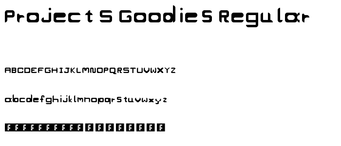 ProJecT_s Goodies Regular font