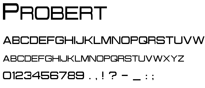 Probert font