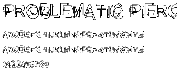 Problematic Piercer font