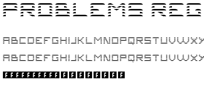 Problems Regular font