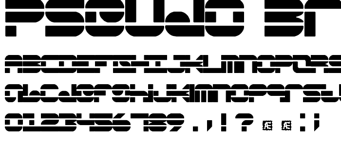 Pseudo BRK font