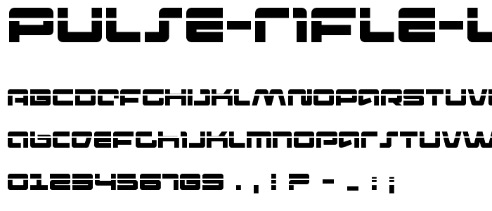 Pulse Rifle Laser font