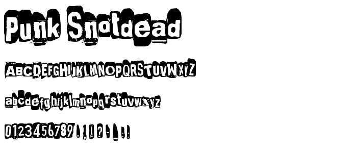 Punk_snotdead font