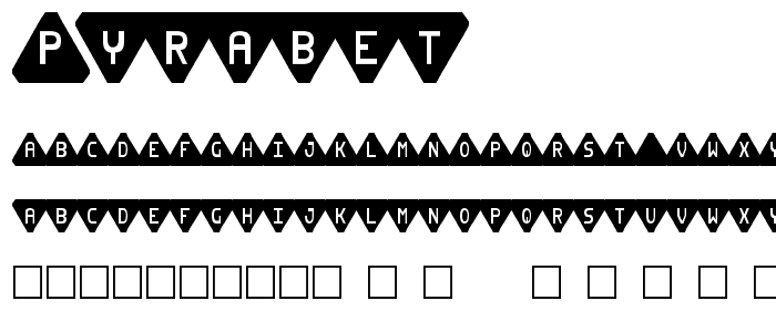 Pyrabet font