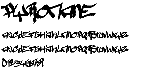 Pyromane font