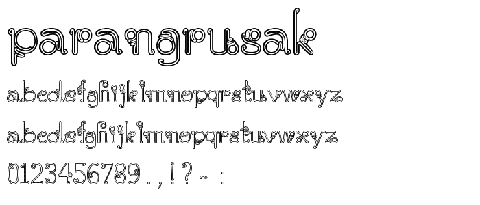 parangrusak font