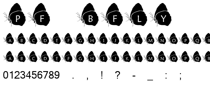 pf_bfly1 font