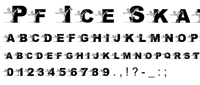 pf_ice_skate font