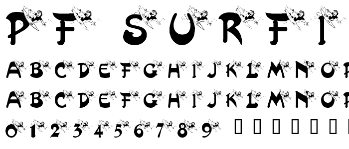 pf_surfing font