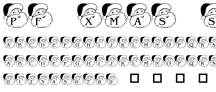 pf_xmas_santahead font