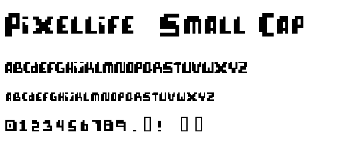 pixellife  small cap font