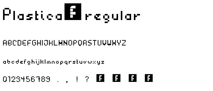 plastica Regular font