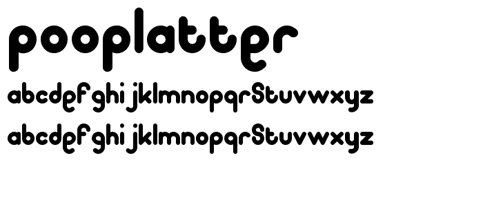 pooplatter font