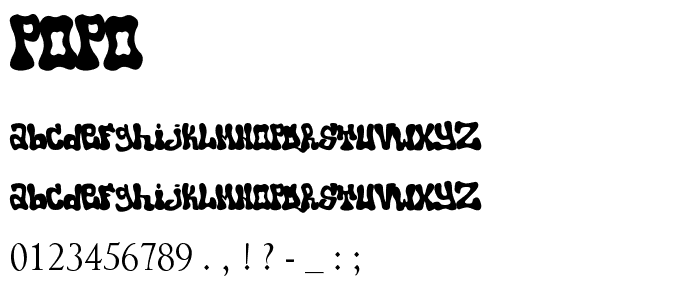 popo font